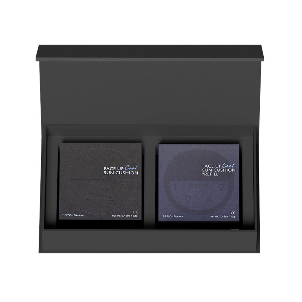 1947 나인틴 포티세븐 페이스업 쿨 선쿠션 본품+리필 기프트세트 블랙